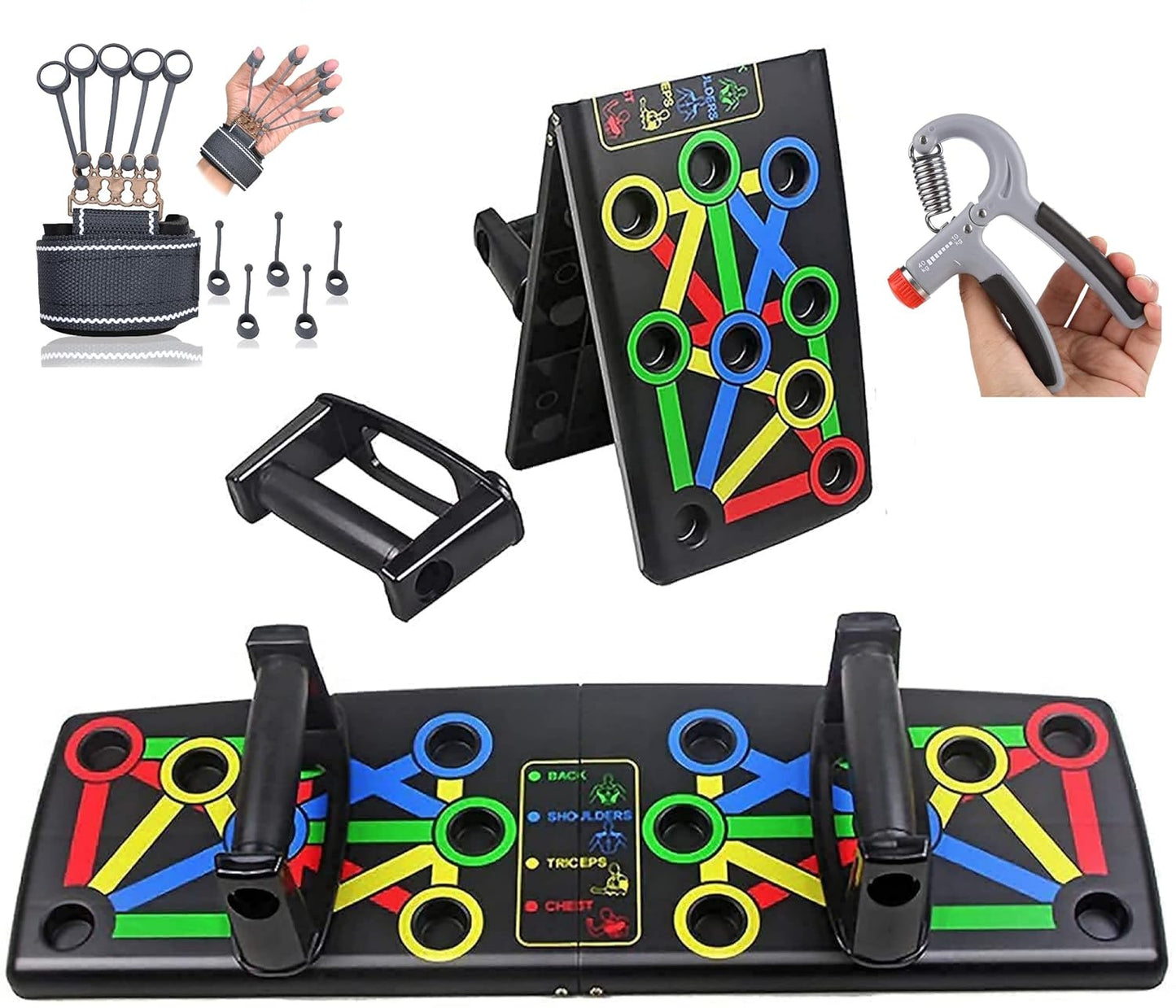 Indifit Pushup Board for Men and Women - Fitness Equipment for Home Gym - Push Up Bar Stand Exercise Equipment
