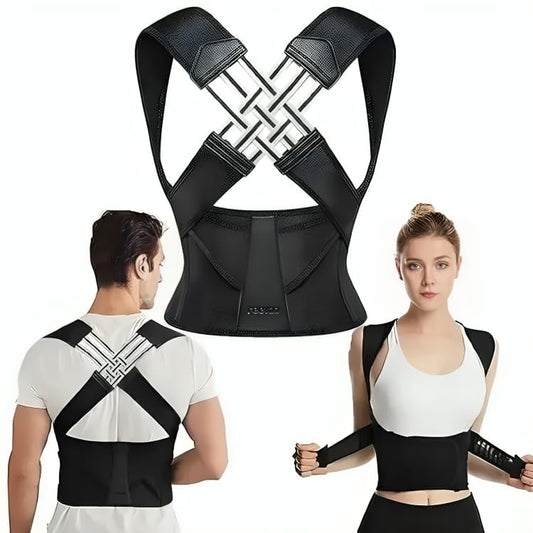 Indifit Adjustable Back Posture Corrector  | Slouching Relieve Pain Belt Women and Men | Indian Posture corrector