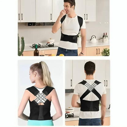 Indifit Adjustable Back Posture Corrector  | Slouching Relieve Pain Belt Women and Men | Indian Posture corrector