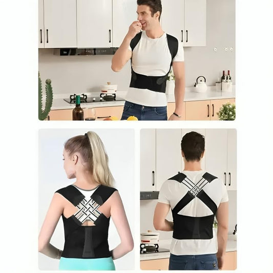 Indifit Adjustable Back Posture Corrector  | Slouching Relieve Pain Belt Women and Men | Indian Posture corrector