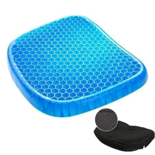 Indifit Gel Orthopedic Seat Cushion for Office Chair, Wheelchair, or Home Rubber Cushion for Back Pain