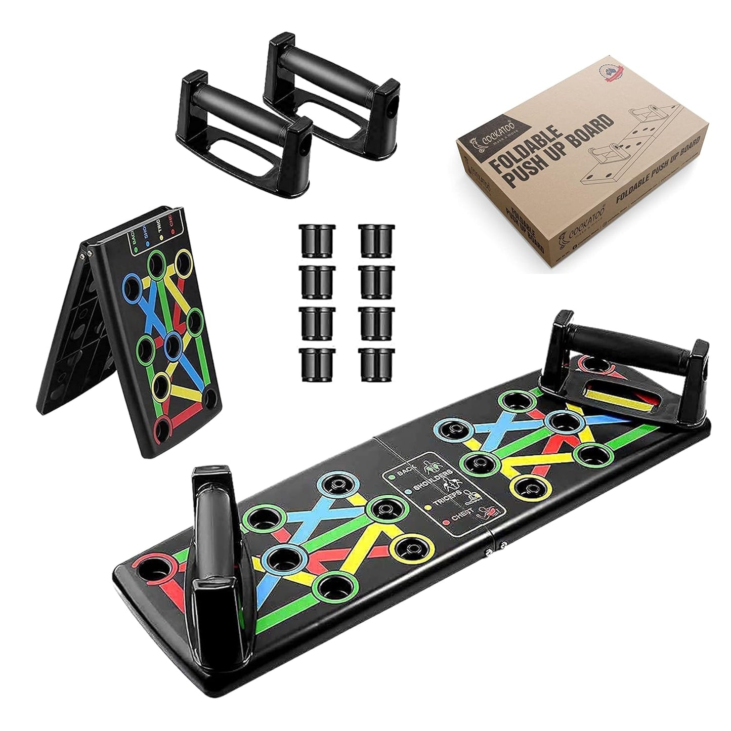Indifit Pushup Board for Men and Women - Fitness Equipment for Home Gym - Push Up Bar Stand Exercise Equipment