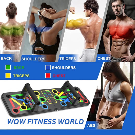 Indifit Pushup Board for Men and Women - Fitness Equipment for Home Gym - Push Up Bar Stand Exercise Equipment